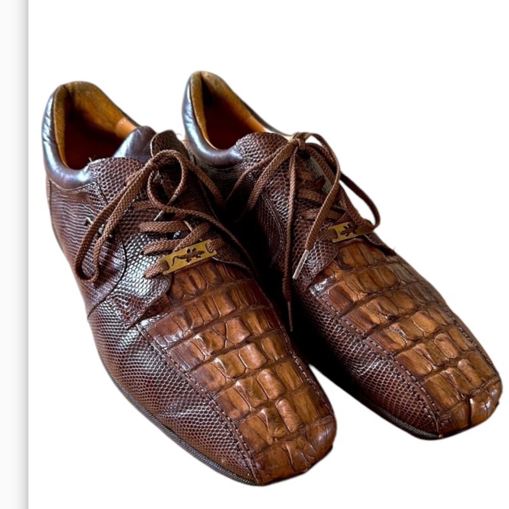 SLICK EXOTICA genuine crocodile skin shoes